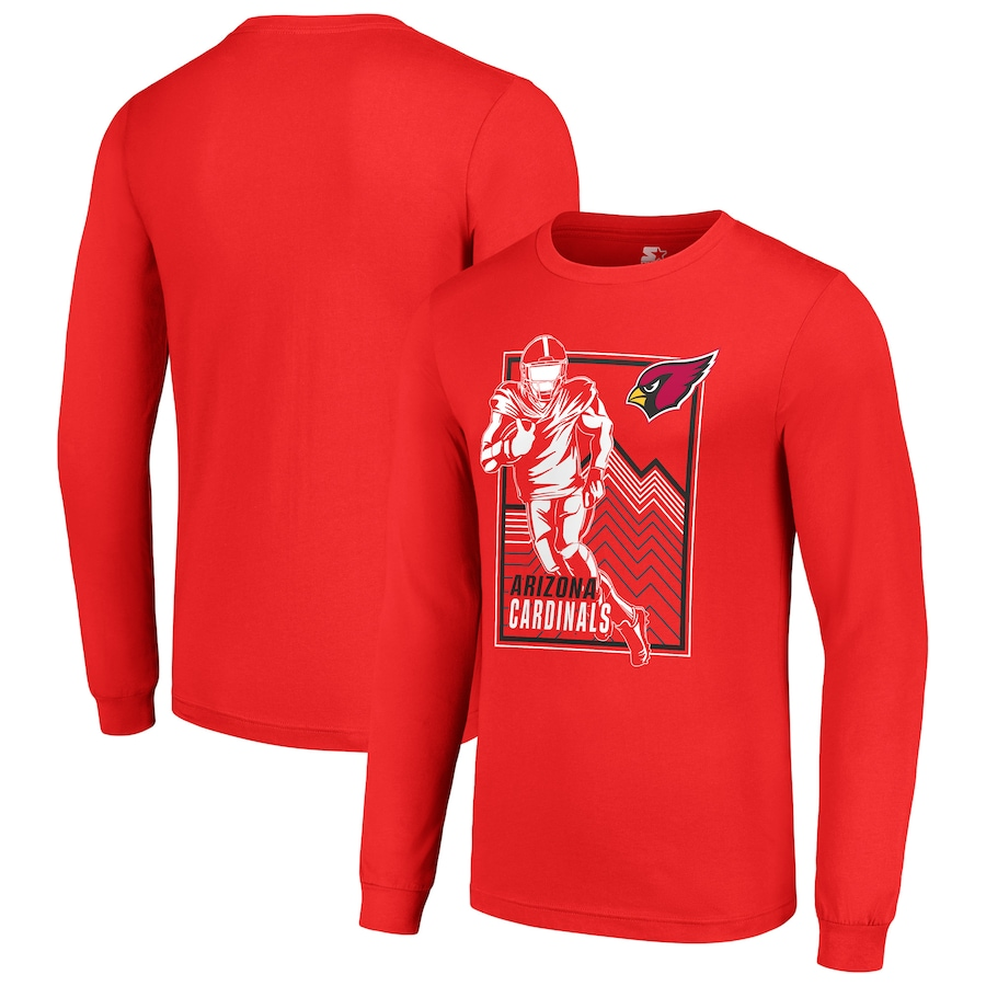 Men Arizona Cardinals red 2024 NFL Long sleeve T Shirts